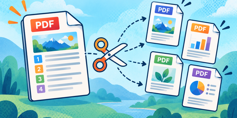 How to Split a PDF Into Multiple Files illustration